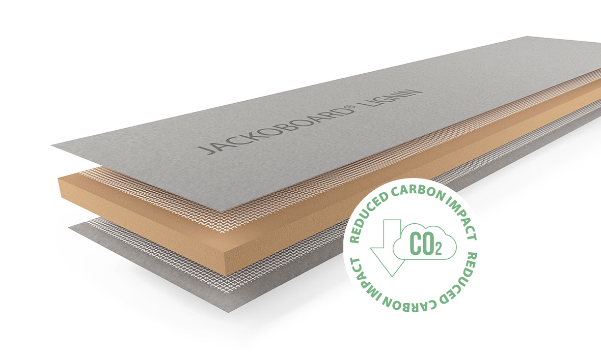 JACKOBOARD® LIGNIN: Die CO2-optimierte Bauplatte für die moderne Badgestaltung geht an den Start